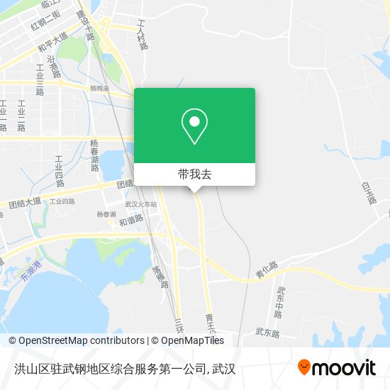 洪山区驻武钢地区综合服务第一公司地图