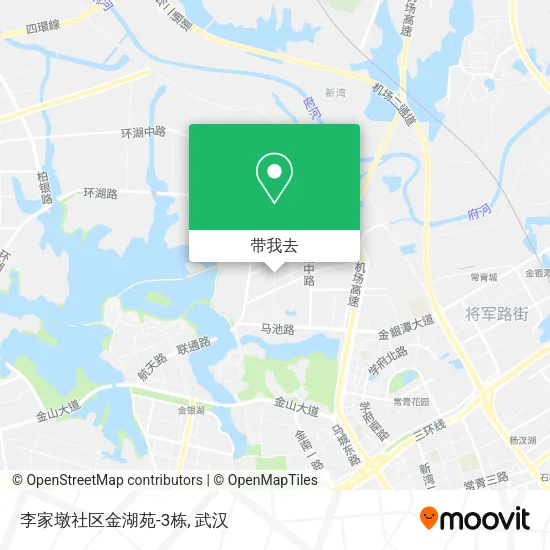 李家墩社区金湖苑-3栋地图