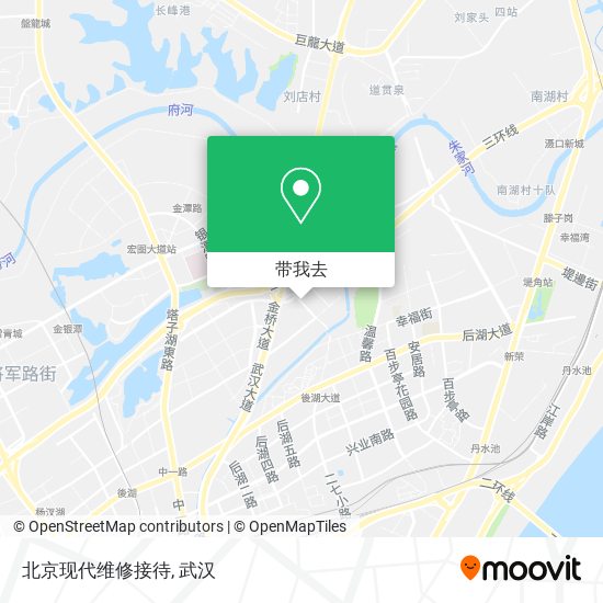 北京现代维修接待地图