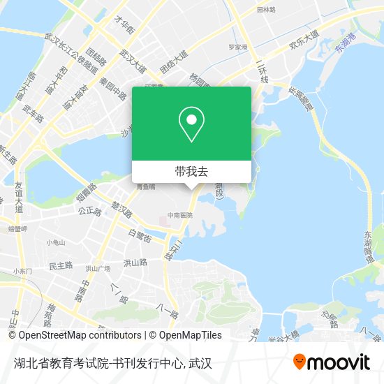 湖北省教育考试院-书刊发行中心地图