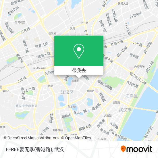 I·FREE爱无季(香港路)地图