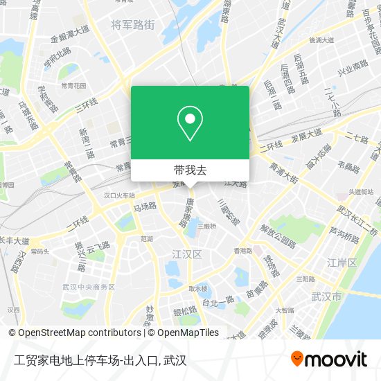 工贸家电地上停车场-出入口地图