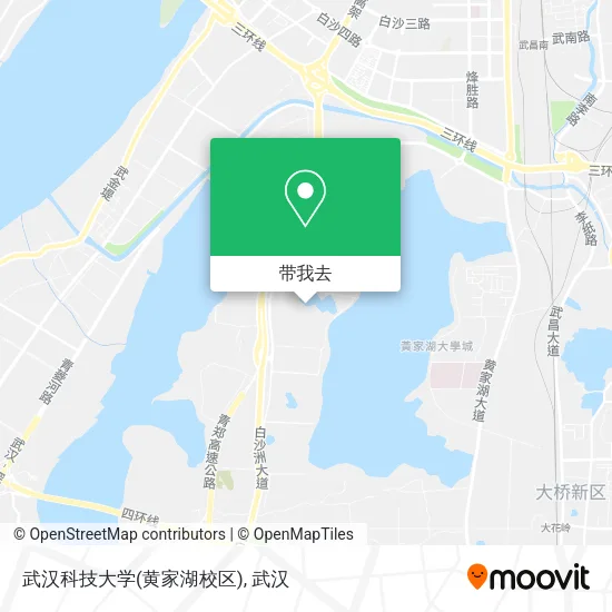 武汉科技大学(黄家湖校区)地图