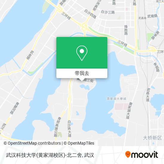 武汉科技大学(黄家湖校区)-北二舍地图