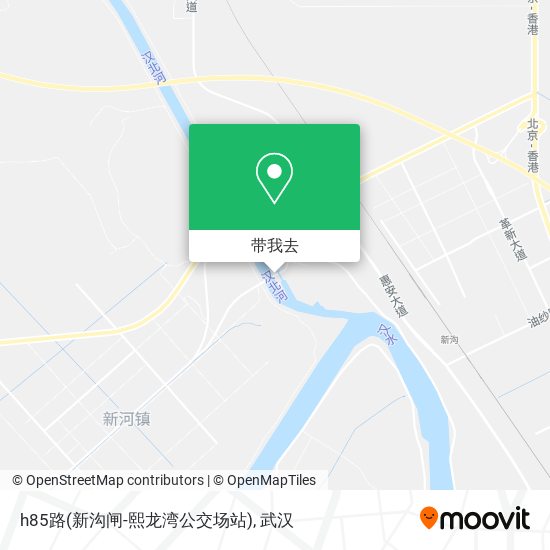 h85路(新沟闸-熙龙湾公交场站)地图