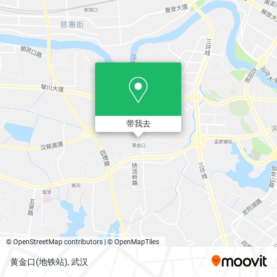 黄金口(地铁站)地图