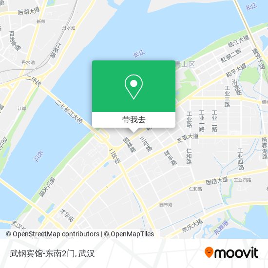 武钢宾馆-东南2门地图