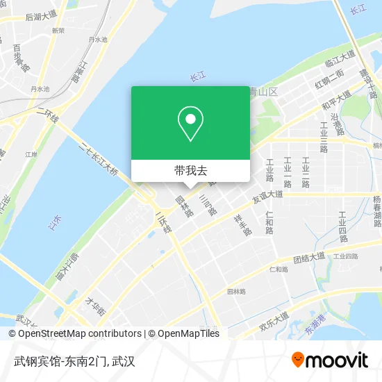武钢宾馆-东南2门地图
