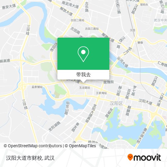 汉阳大道市财校地图