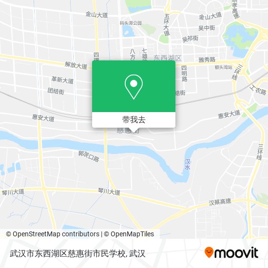 武汉市东西湖区慈惠街市民学校地图