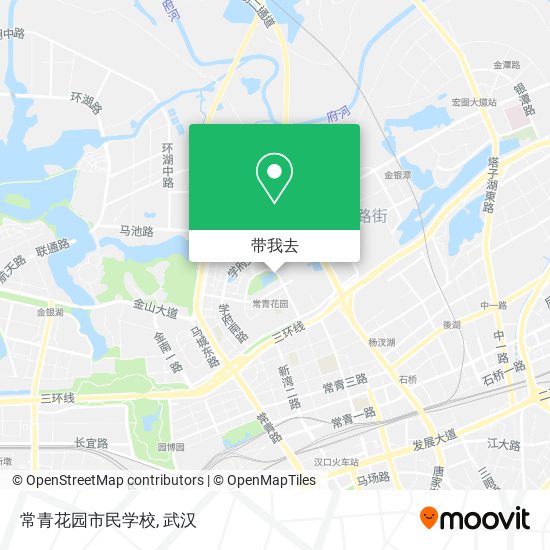 常青花园市民学校地图