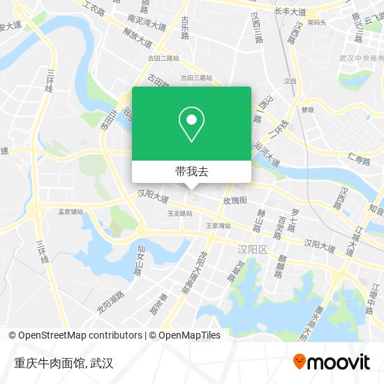 重庆牛肉面馆地图