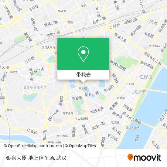 银泉大厦-地上停车场地图
