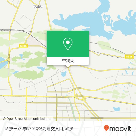 科技一路与G70福银高速交叉口地图