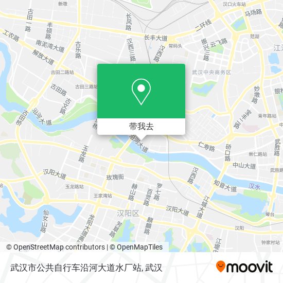 武汉市公共自行车沿河大道水厂站地图