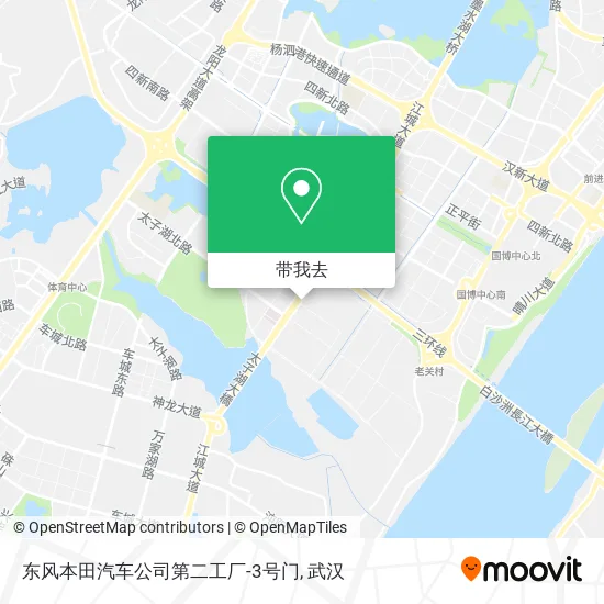 东风本田汽车公司第二工厂-3号门地图