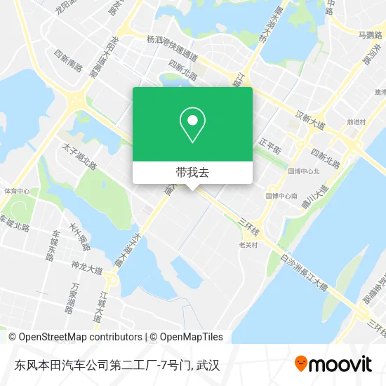 东风本田汽车公司第二工厂-7号门地图