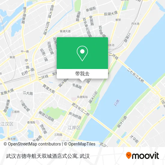 武汉古德寺航天双城酒店式公寓地图