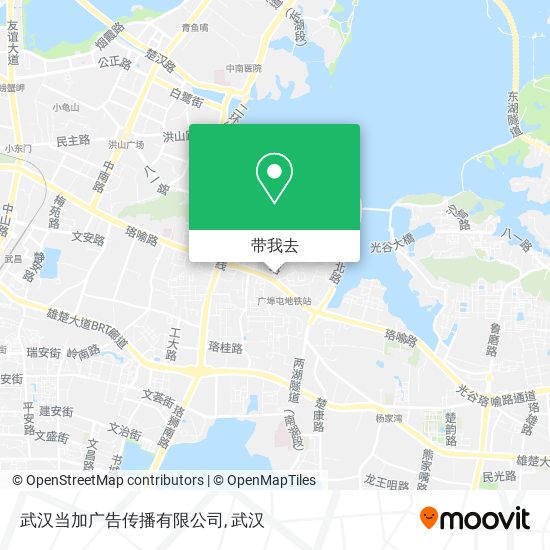 武汉当加广告传播有限公司地图