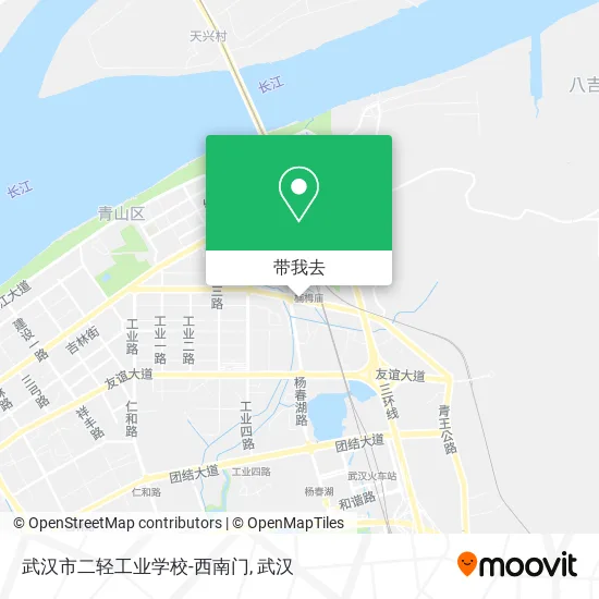武汉市二轻工业学校-西南门地图