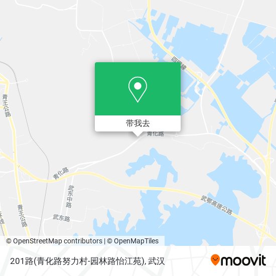 201路(青化路努力村-园林路怡江苑)地图