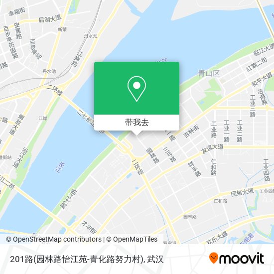 201路(园林路怡江苑-青化路努力村)地图