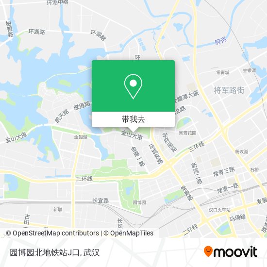 园博园北地铁站J口地图