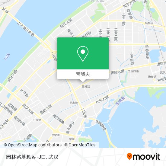 园林路地铁站-J口地图