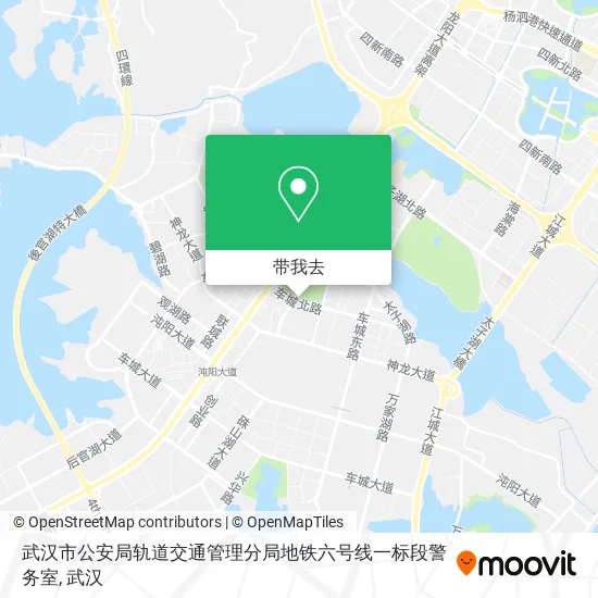 武汉市公安局轨道交通管理分局地铁六号线一标段警务室地图