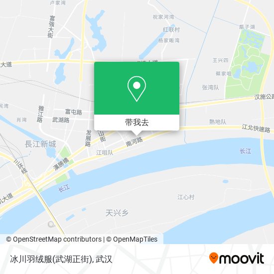 冰川羽绒服(武湖正街)地图
