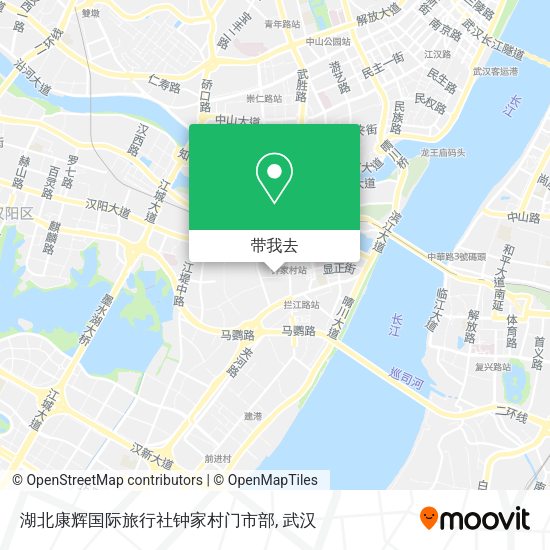 湖北康辉国际旅行社钟家村门市部地图