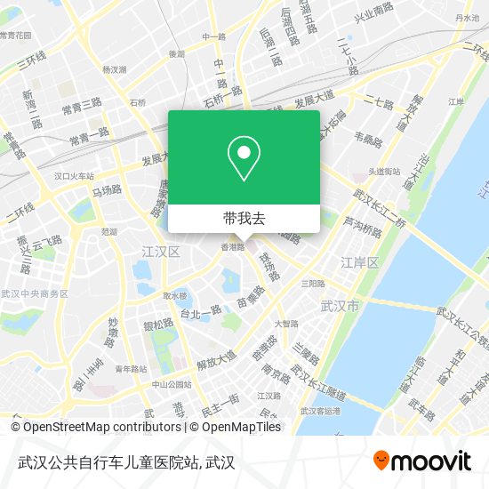 武汉公共自行车儿童医院站地图