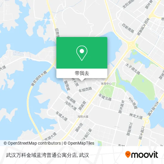 武汉万科金域蓝湾普通公寓分店地图