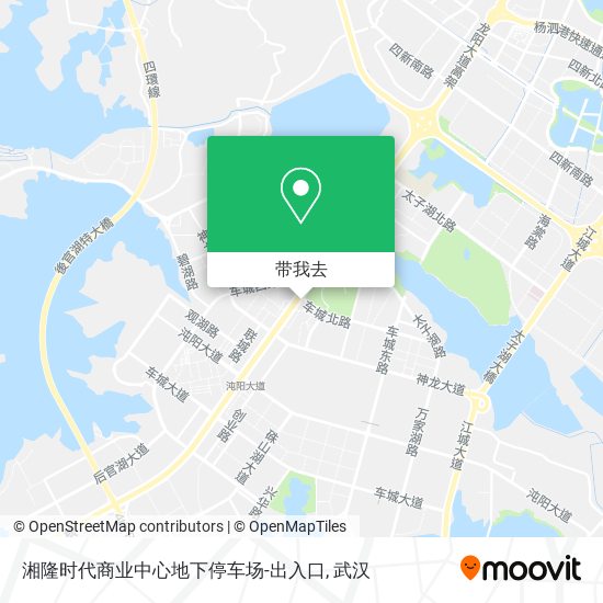 湘隆时代商业中心地下停车场-出入口地图