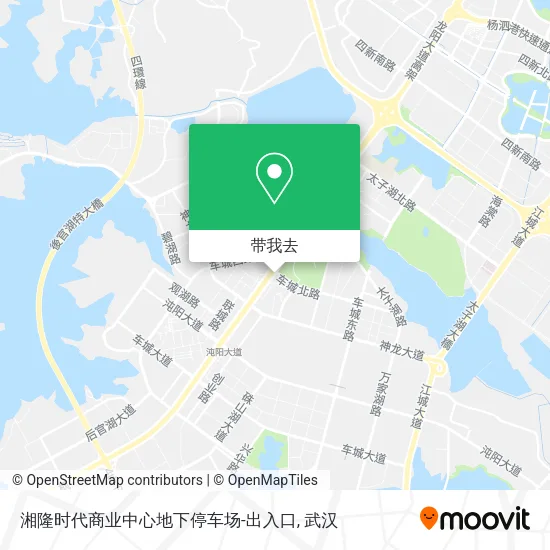 湘隆时代商业中心地下停车场-出入口地图