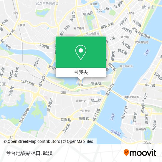 琴台地铁站-A口地图