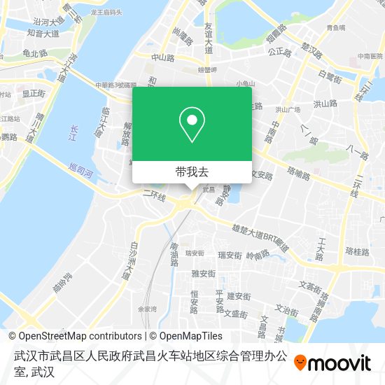 武汉市武昌区人民政府武昌火车站地区综合管理办公室地图