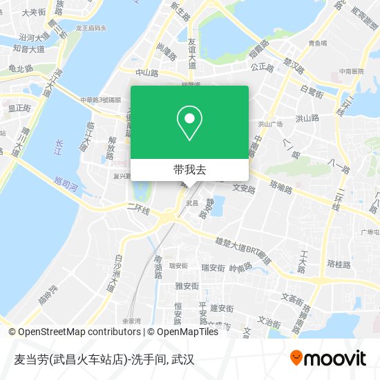 麦当劳(武昌火车站店)-洗手间地图