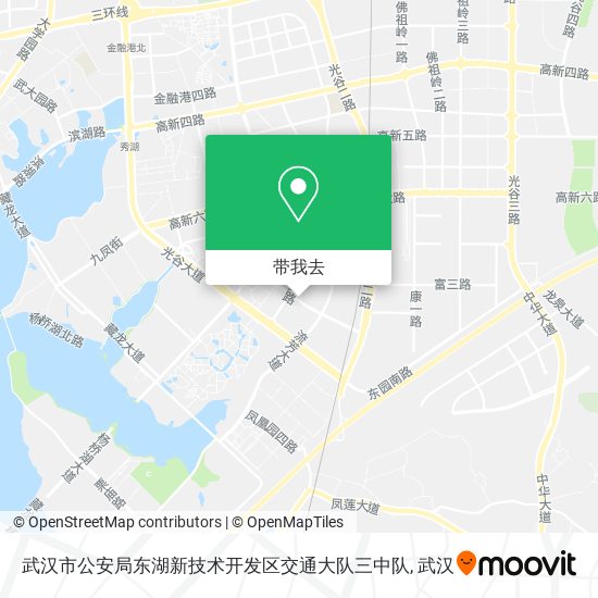 武汉市公安局东湖新技术开发区交通大队三中队地图