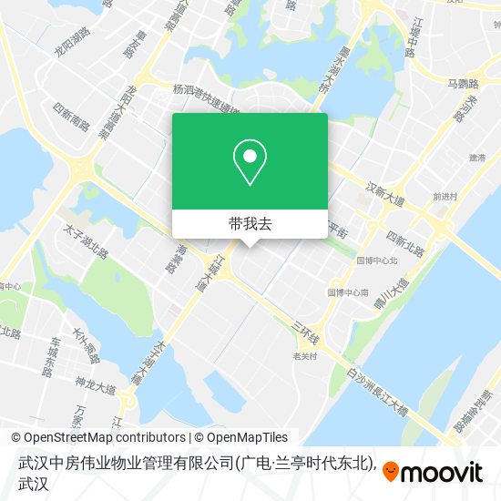 武汉中房伟业物业管理有限公司(广电·兰亭时代东北)地图