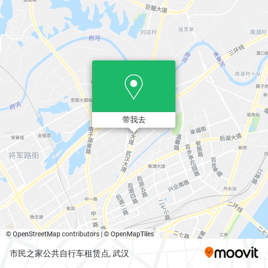 市民之家公共自行车租赁点地图