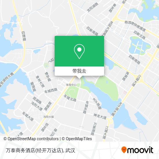 万泰商务酒店(经开万达店)地图