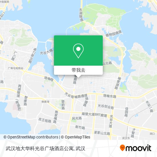 武汉地大华科光谷广场酒店公寓地图