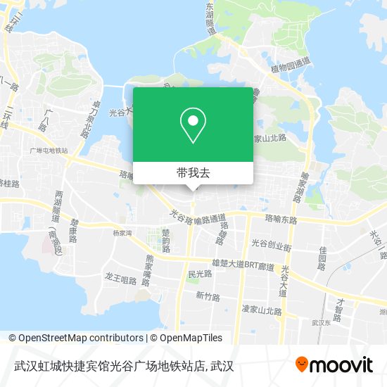 武汉虹城快捷宾馆光谷广场地铁站店地图