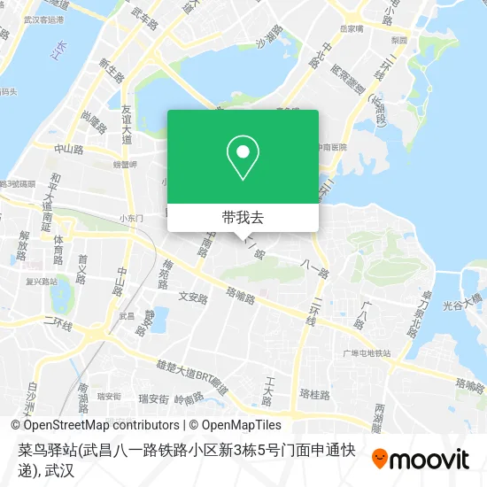 菜鸟驿站(武昌八一路铁路小区新3栋5号门面申通快递)地图