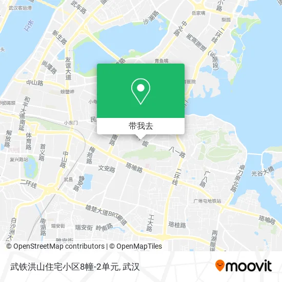 武铁洪山住宅小区8幢-2单元地图