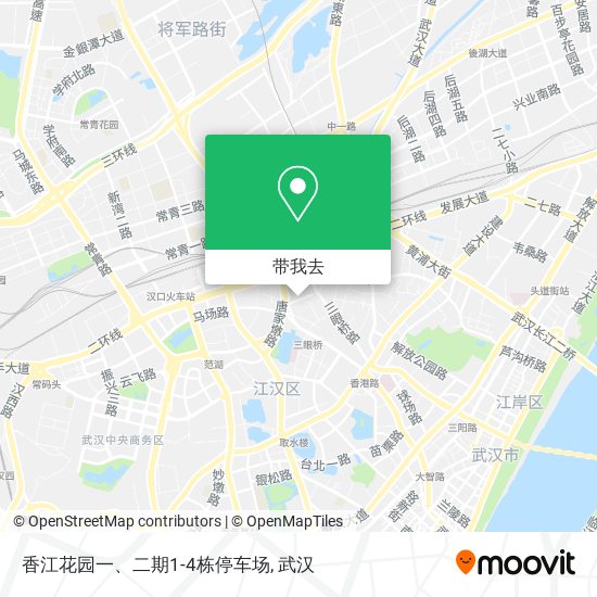 香江花园一、二期1-4栋停车场地图