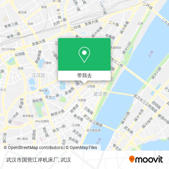 武汉市国营江岸机床厂地图