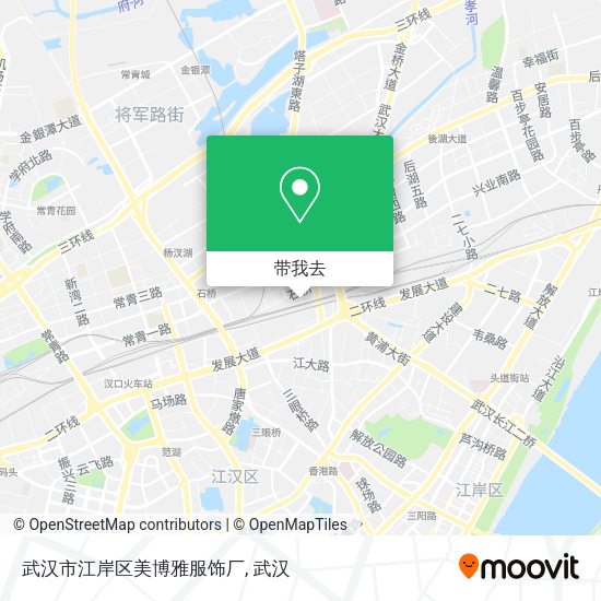 武汉市江岸区美博雅服饰厂地图