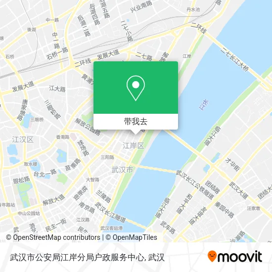 武汉市公安局江岸分局户政服务中心地图